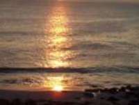 sun set over the sea