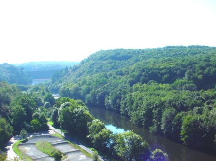 the meuse,nr a barage
