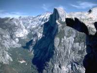 View of mountain range from a summit